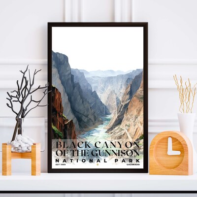 Black Canyon of the Gunnison National Park Poster, Travel Art, Office Poster, Home Decor | S4 - image4